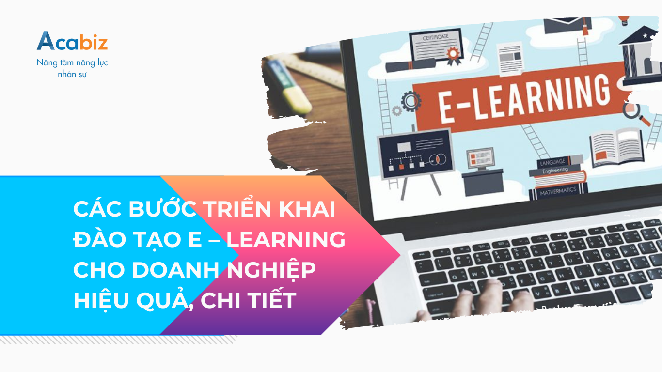 CÁC BƯỚC TRIỂN KHAI ĐÀO TẠO E – LEARNING CHO DOANH NGHIỆP HIỆU QUẢ, CHI TIẾT