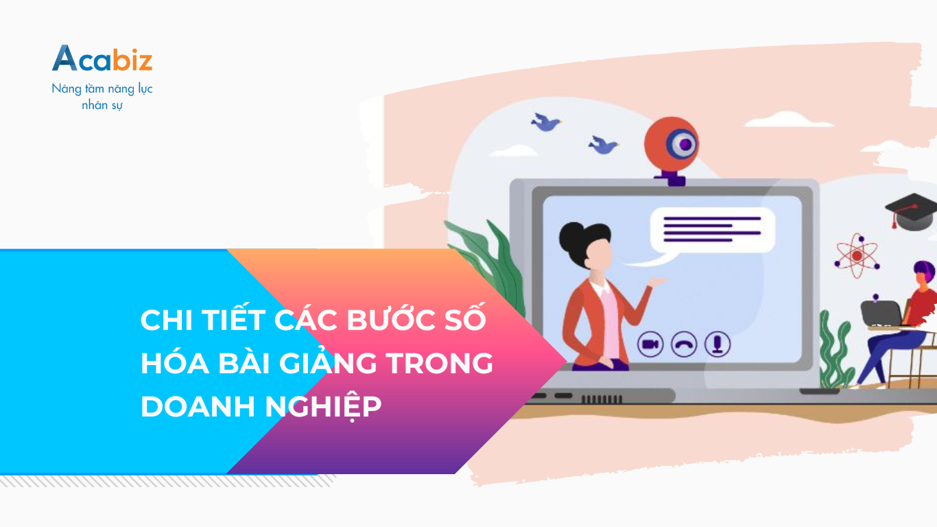 Chi tiết các bước để số hóa bài giảng trong doanh nghiệp