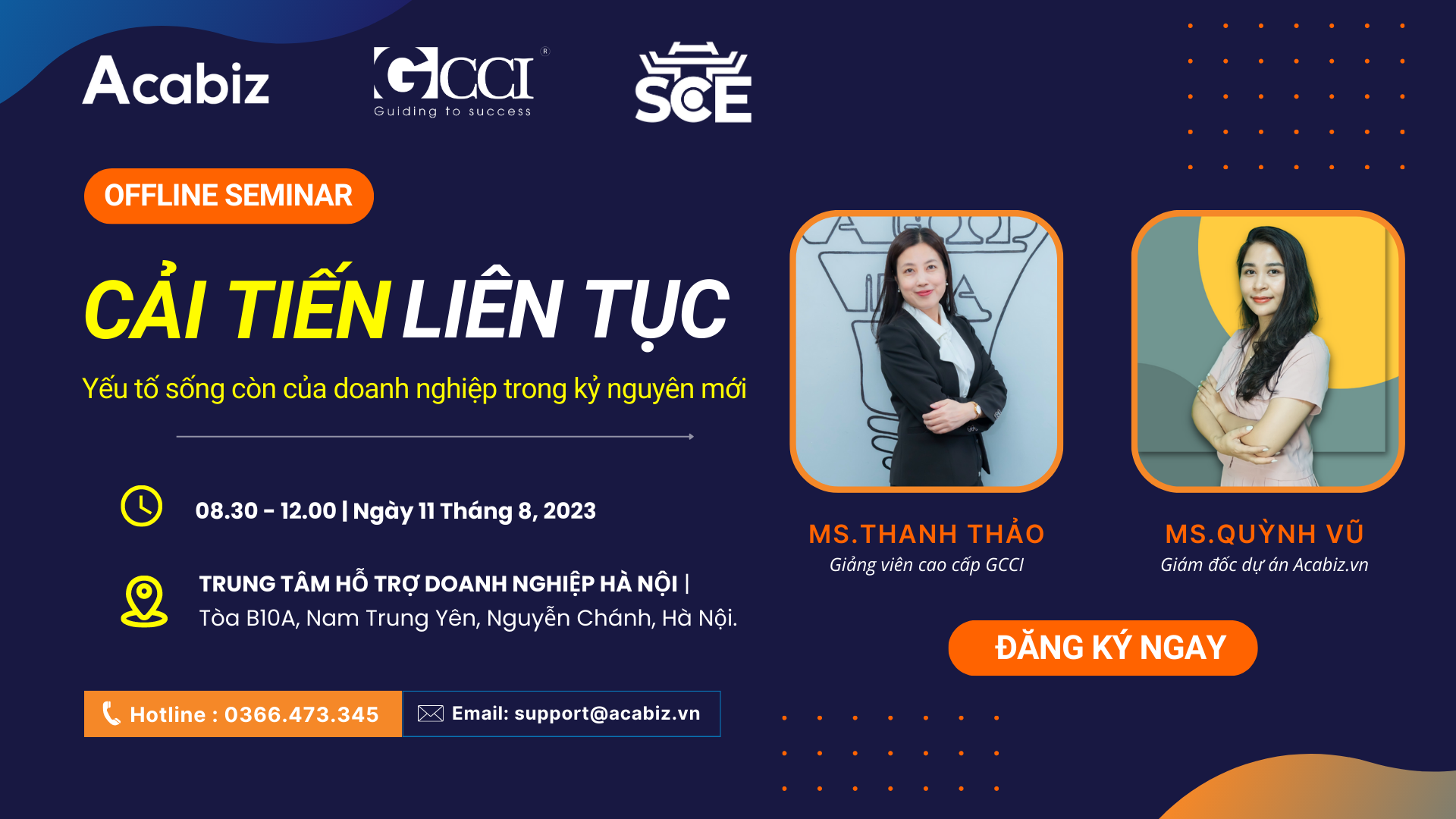 WORKSHOP OFFLINE: CẢI TIẾN LIÊN TỤC - YẾU TỐ SỐNG CÒN CỦA DOANH NGHIỆP TRONG KỶ NGUYÊN MỚI
