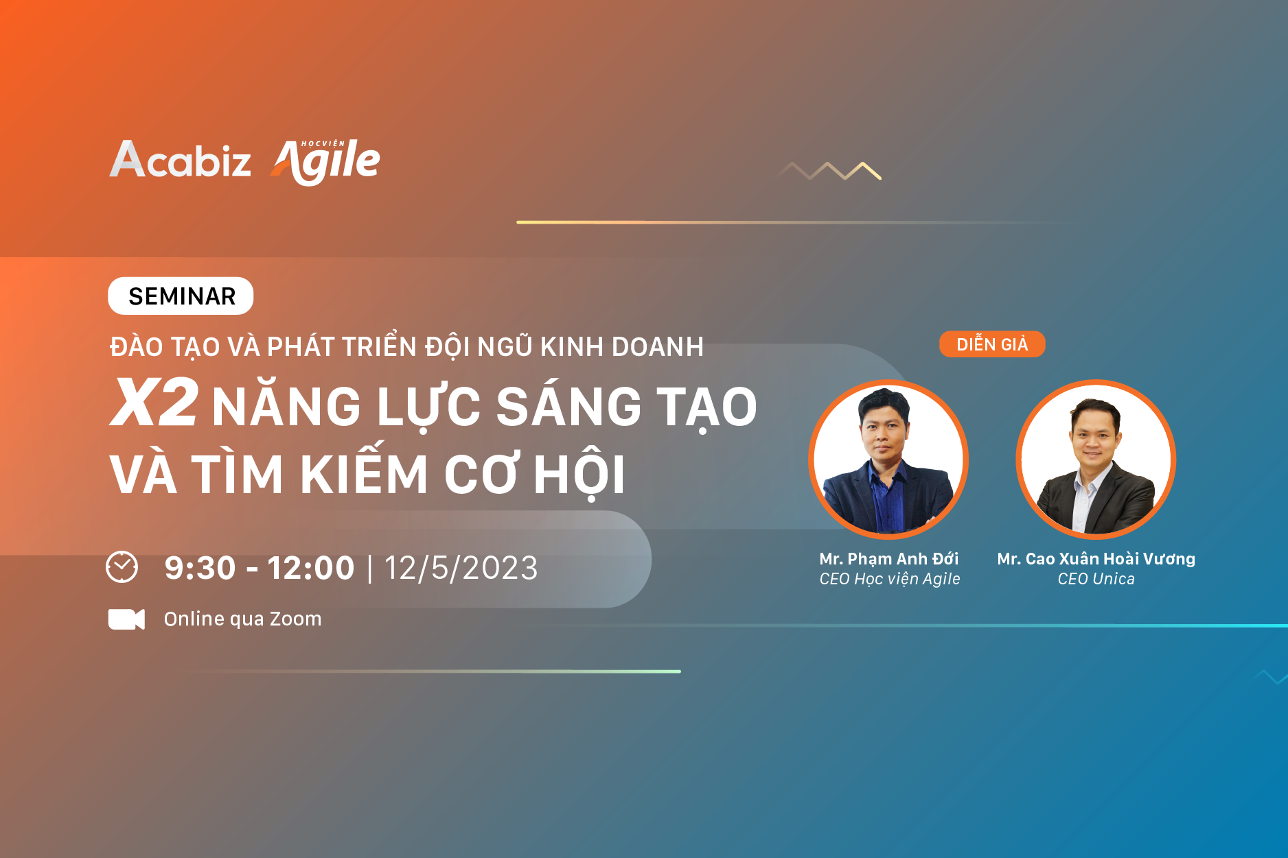 WORKSHOP ĐÀO TẠO VÀ PHÁT TRIỂN ĐỘI NGŨ KINH DOANH - X2 NĂNG LỰC SÁNG TẠO VÀ TÌM KIẾM CƠ HỘI
